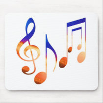 Sound of Music - Dancing Symbols Mouse Pad