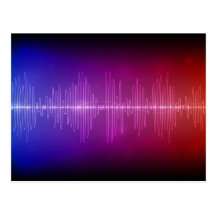 Sound Wave Post Cards