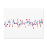 Sound Waves - DJ, Disc Jockey, Djing Music postcards