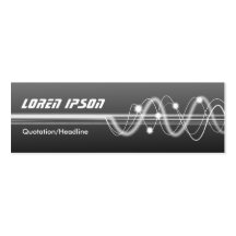 Sound Waves II - Shaded Grey Business Card Templates