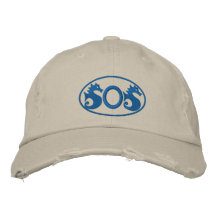 Sounds of Silence (SOS) Seahorse Embroidered Hat