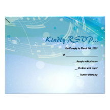 SOUNDS of the PIANO Bat Bar Mitzvah Reply Card Custom Invites