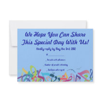 SOUNDS OF THE TORAH Bat Bar Mitzvah Reply Card