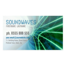 SOUNDWAVES Scifi Business Card