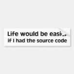 Source Code Bumper Sticker