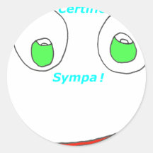 SOURIRE CERTIFIE SYMPA 1.PNG AUTOCOLLANTS