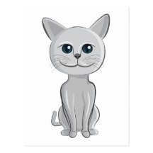 sourire de chat carte postale
