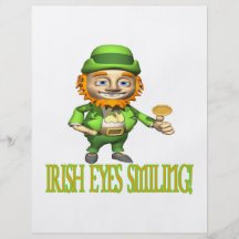 Sourire irlandais de yeux prospectus