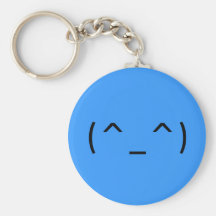 Sourire masculin (smiley japonais) porte-clefs