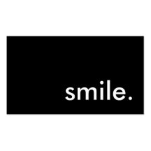 sourire modèle de carte de visite