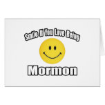 Sourire si vous aimez être mormons cartes de vœux