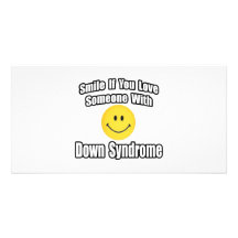 Sourire si vous aimez quelqu'un avec syndrome de D Cartes Avec Photo