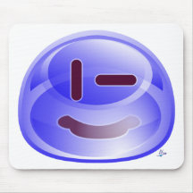 Sourires bleus tapis de souris