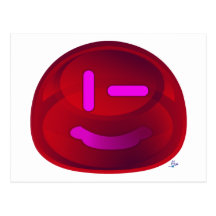 Sourires en magenta carte postale