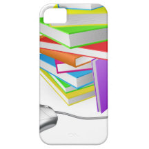Souris d'ordinateur de pile de livre coque iPhone 5 Case-Mate