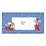 Souris et cadeaux de Noël Cartes Avec Photo