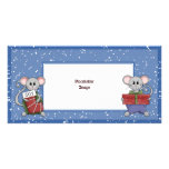 Souris et cadeaux de Noël Cartes Avec Photo