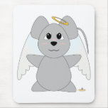 Souris gentille à croquer de gris d'ange tapis de souris