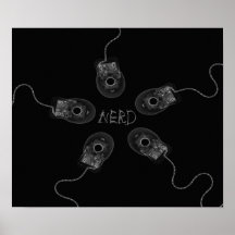 Souris nerd d'ordinateur de rayon X de l'impressio Posters