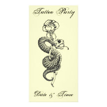 Sous carte de partie de tatouage de Rosa Photocarte
