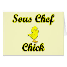 Sous Chef Chick Greeting Card