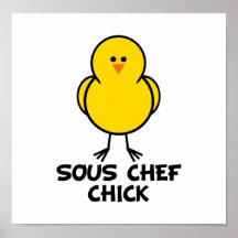 Sous Chef Chick Print