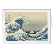 Sous la vague de Kanagawa, Hoku Cartes De Vœux