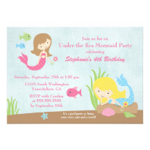 Sous l'invitation de fête d'anniversaire de la fil