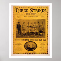 Sousa Baseball Team Music 1902 Posters