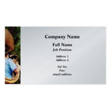 Sousaphone Marching Away - Platinum Finish Business Card