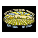 Soutenez vos agriculteurs locaux carte postale