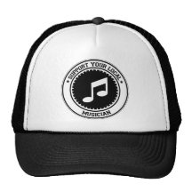 Soutenez votre musicien local casquettes de camionneur