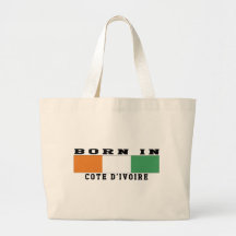 Soutenu dans le d'Ivoire de Cote Sac Fourre-tout