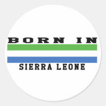 Soutenu dans le Sierra Leone Adhésif