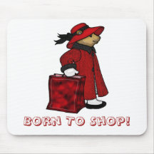 Soutenu pour faire des emplettes tapis de souris, 