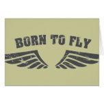 Soutenu pour piloter des ailes carte de vœux