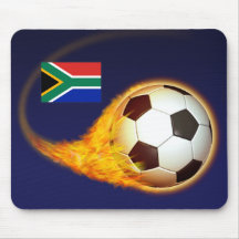 South Africa Blazing Soccer Mouse Pad