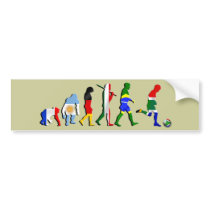 South Africa Evolution of football soccer gifts Bumper Sticker