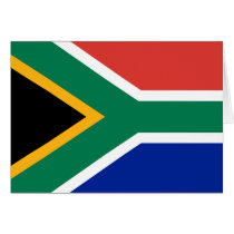 South Africa Flag Card cards