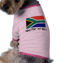 South Africa Flag Doggie Tshirt