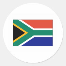 South Africa FLAG International Round Stickers
