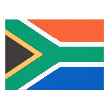 South Africa Flag Invitation