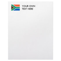 South Africa Flag Custom Letterhead