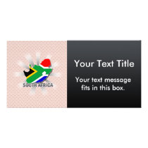 South Africa Flag Map 2.0 Picture Card