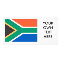 South Africa Flag Customized Photo Card