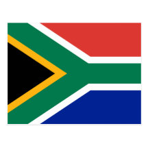 South Africa Flag Postcard