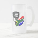 South Africa flag Potjie Beer Mug and Cups