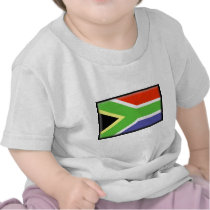 South Africa Flag Tee Shirts