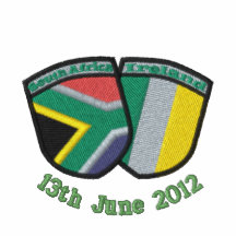 South Africa/Ireland Friendship Flags Shirt Embroidered Shirt