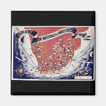South Africa Raw Materials & Industries It War Fridge Magnet